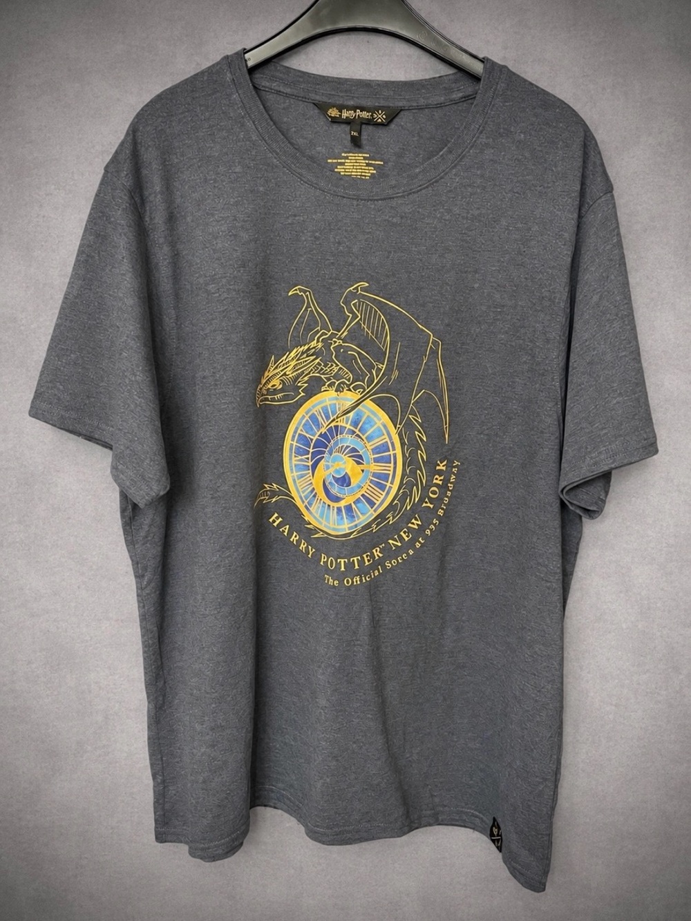 Harry Potter New York Official Store 935 Broadway Gray Graphic T-Shirt Men's 2XL